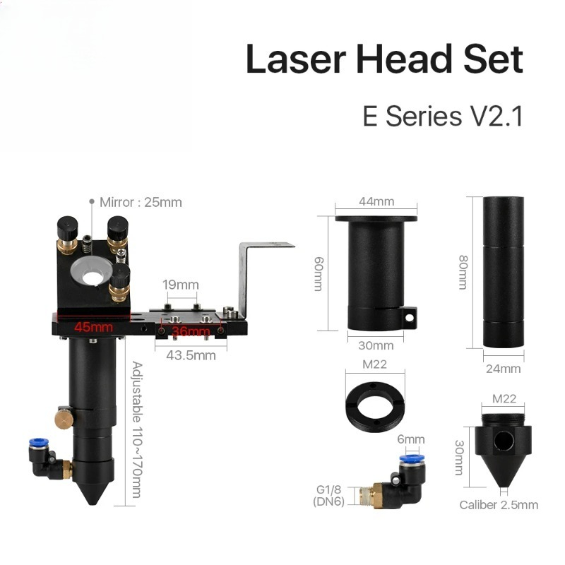 Co2 Laser Mirror - Cloudray E 시리즈 CO2 헤드 세트(포커싱