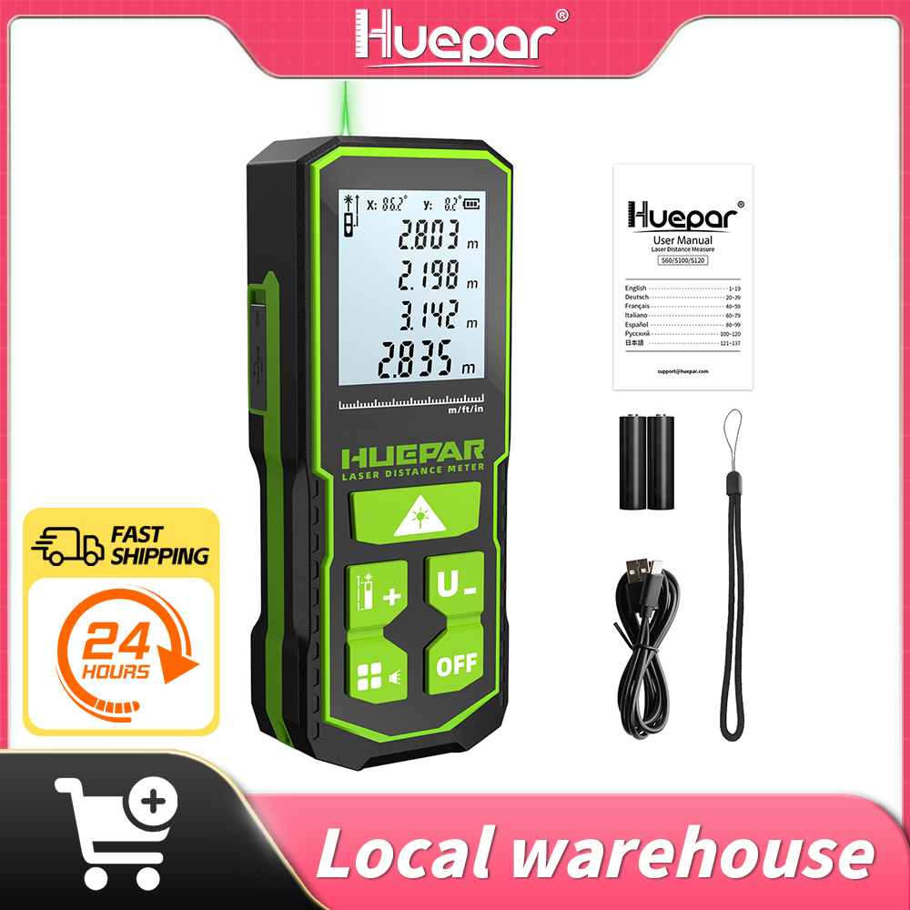 Industrial Laser Rangefinder - Huepar 레이저 거리 측정기 디지털 레이저