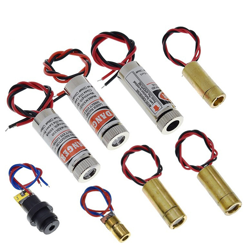Industrial Laser Head - 650nm 5mW 레드 포인트/라인/크로스 레이저 모듈