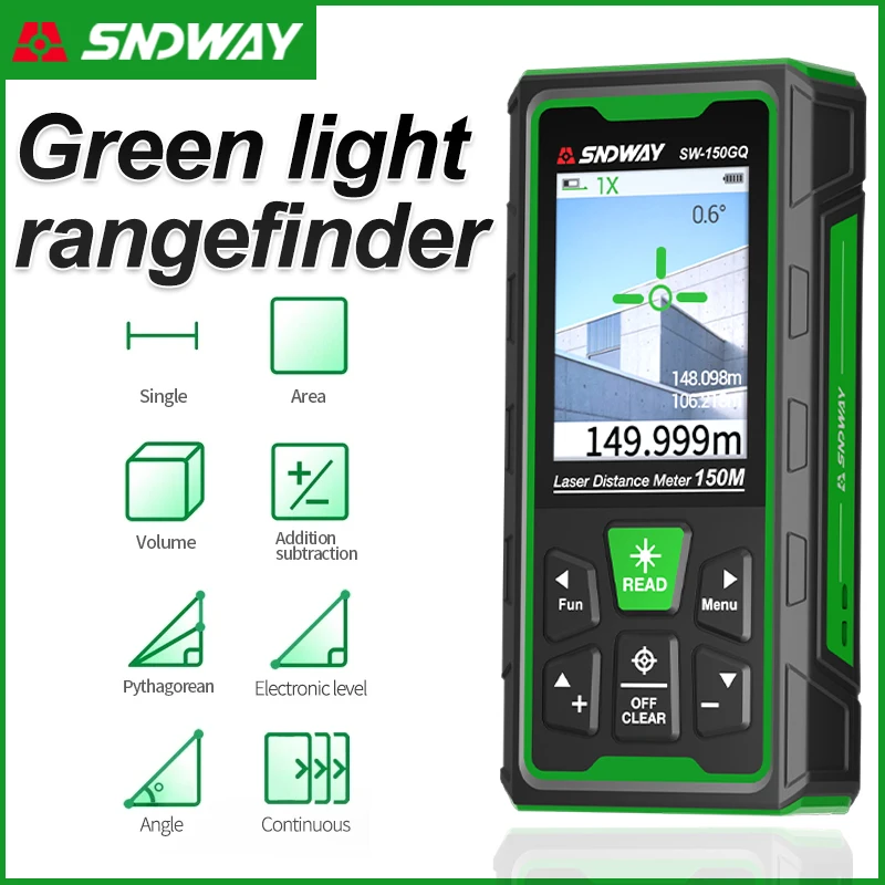 Industrial Laser Rangefinder - 녹색 레이저 거리 측정기 디지털 거리