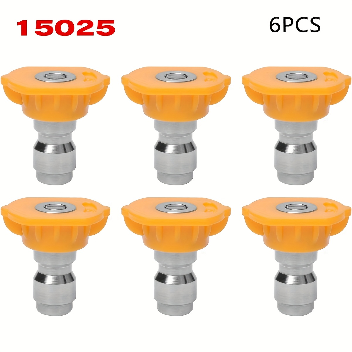 Laser Nozzle Ceramic - 6개입 스테인리스 스틸 고압 세척기 스프레이