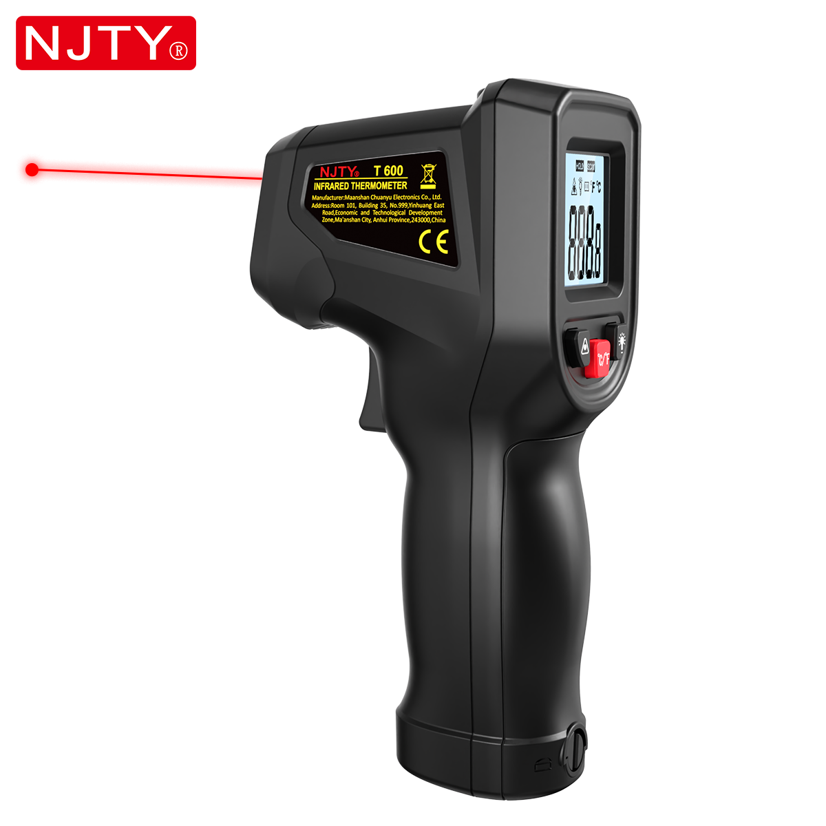 Industrial Laser Blaster - NJTY T600 적외선 온도계 건 비접촉식