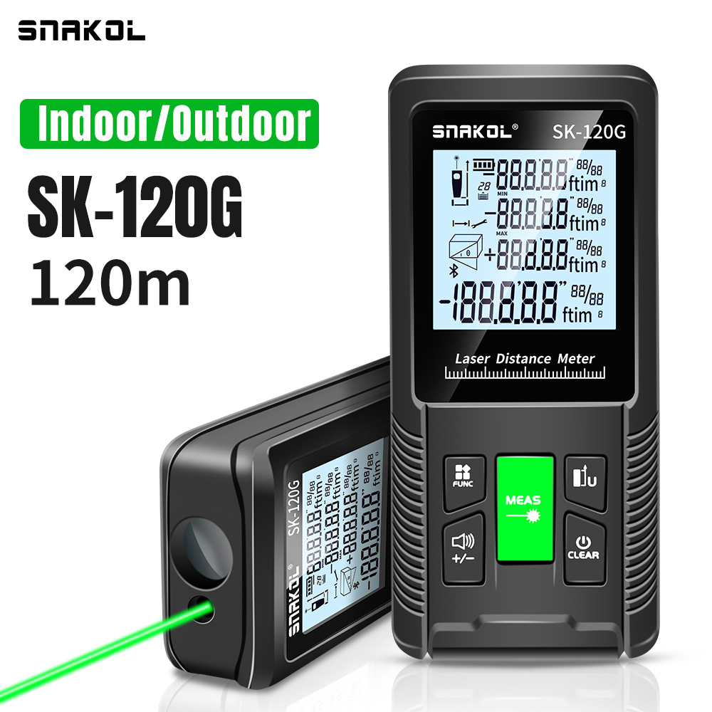 Industrial Laser Rangefinder - SNAKOL 3-in-1 고정밀 레이저 거리측정기 테이프