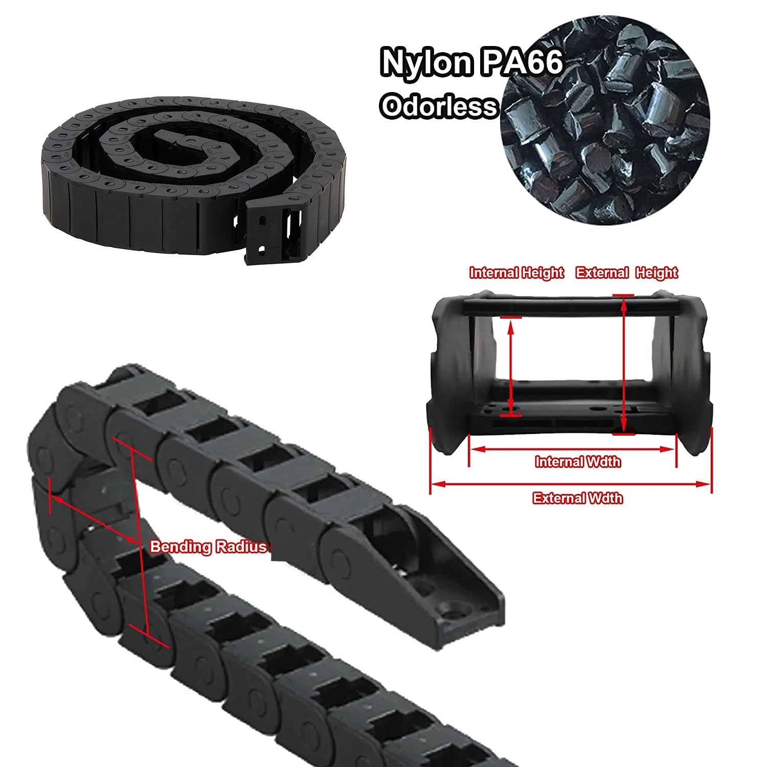 10x15mm 15x30mm 15x50mm 18x25m - Drag Chain Cnc 리뷰 및 가격