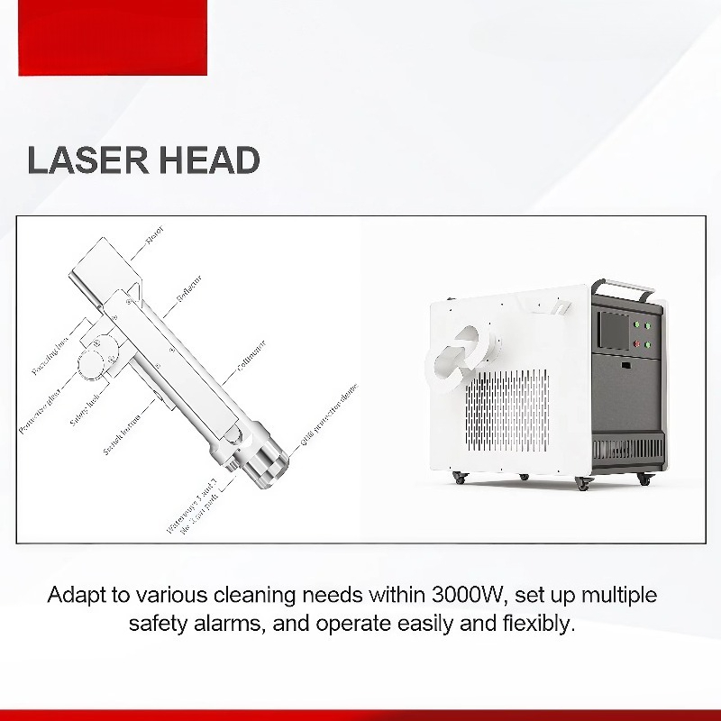 산업용 표면 준비를 위한 2000W 저소비 비용 산업용 - Industrial Laser Cleaner 리뷰 및 가격
