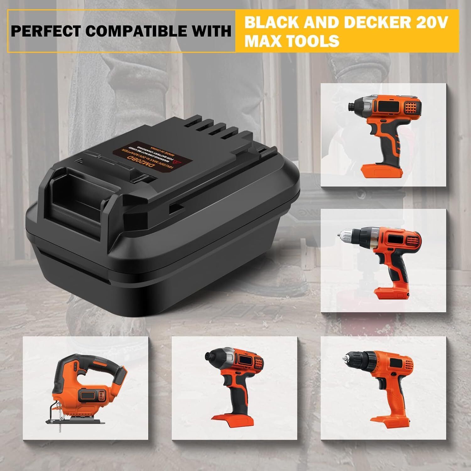 밀워키 18V 리튬 이온 배터리용 DeWalt 20V용 - Black+Decker Tool Cordless 리뷰 및 가격