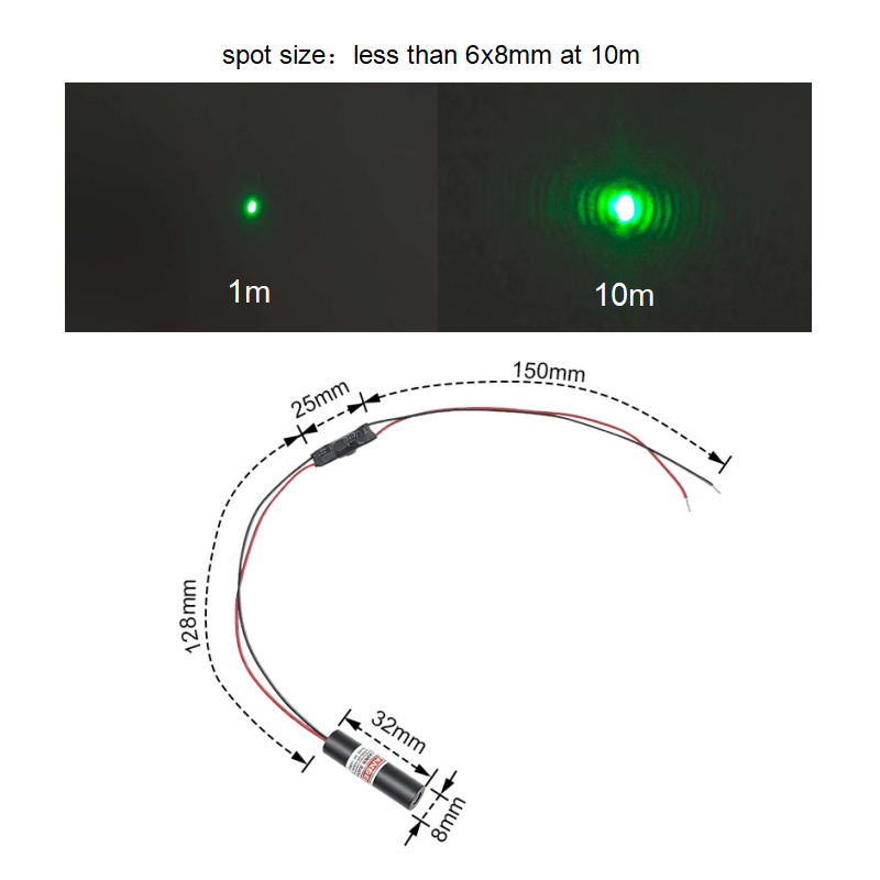 경제적인 소형 그린 도트 레이저 다이오드 모듈 520n - Industrial Laser Diode 리뷰 및 가격