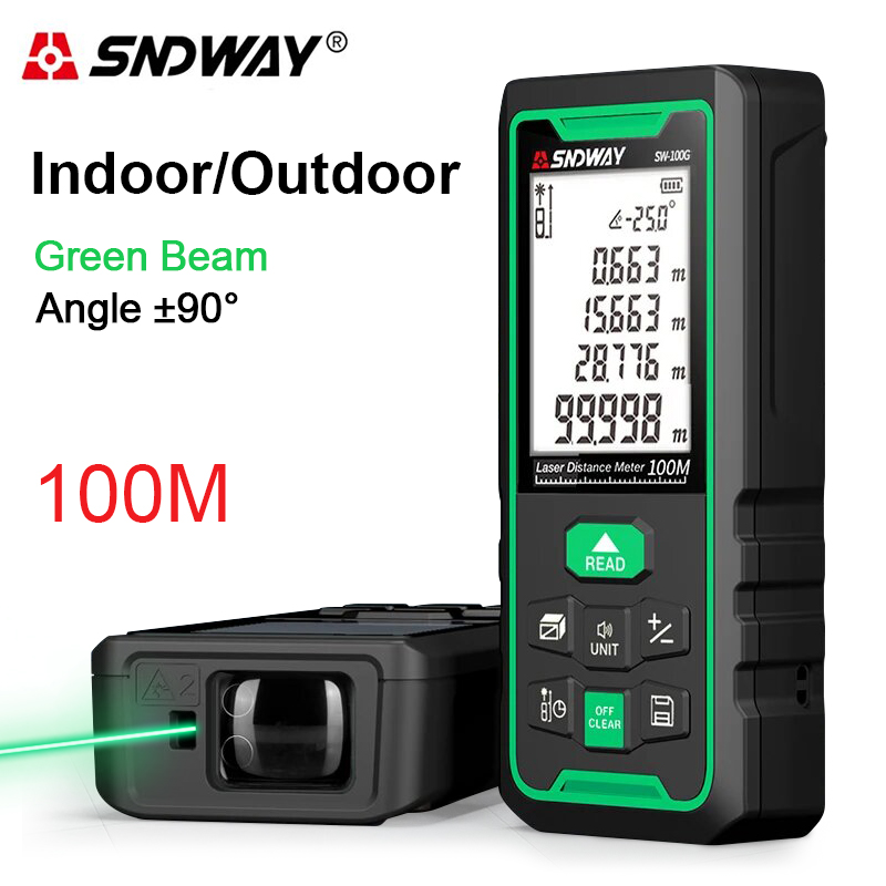 녹색 레이저 거리 측정기 디지털 거리 측정기 150m  - Industrial Laser Rangefinder 리뷰 및 가격