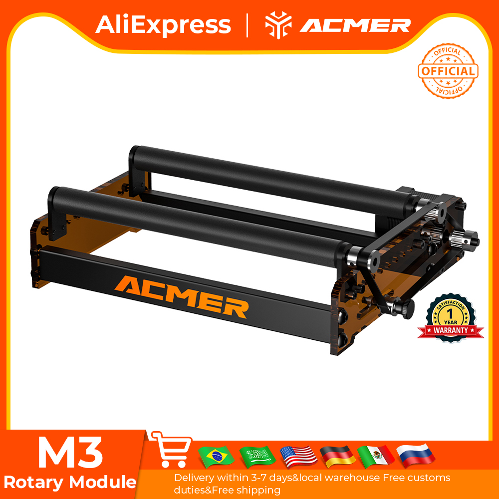 ACMER M3 레이저 로터리 롤러 360 °   레이 - Laser Engraving Software 리뷰 및 가격