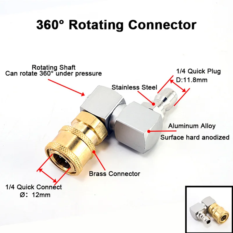 360 °   회전식 고압 세척기 어댑터 - 다각도 청 - Laser Nozzle Ceramic 리뷰 및 가격
