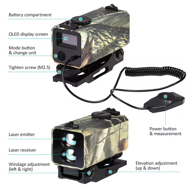 야외 사냥을 위한 미니 레이저 자동 거리 측정기, 실시 - Industrial Laser Rangefinder 리뷰 및 가격