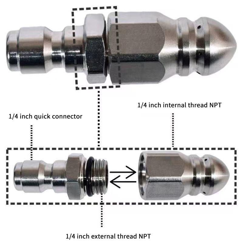 새로운 워터젯 고압 분무기 노즐 청소용 하수구 1/4인 - Laser Nozzle Ceramic 리뷰 및 가격
