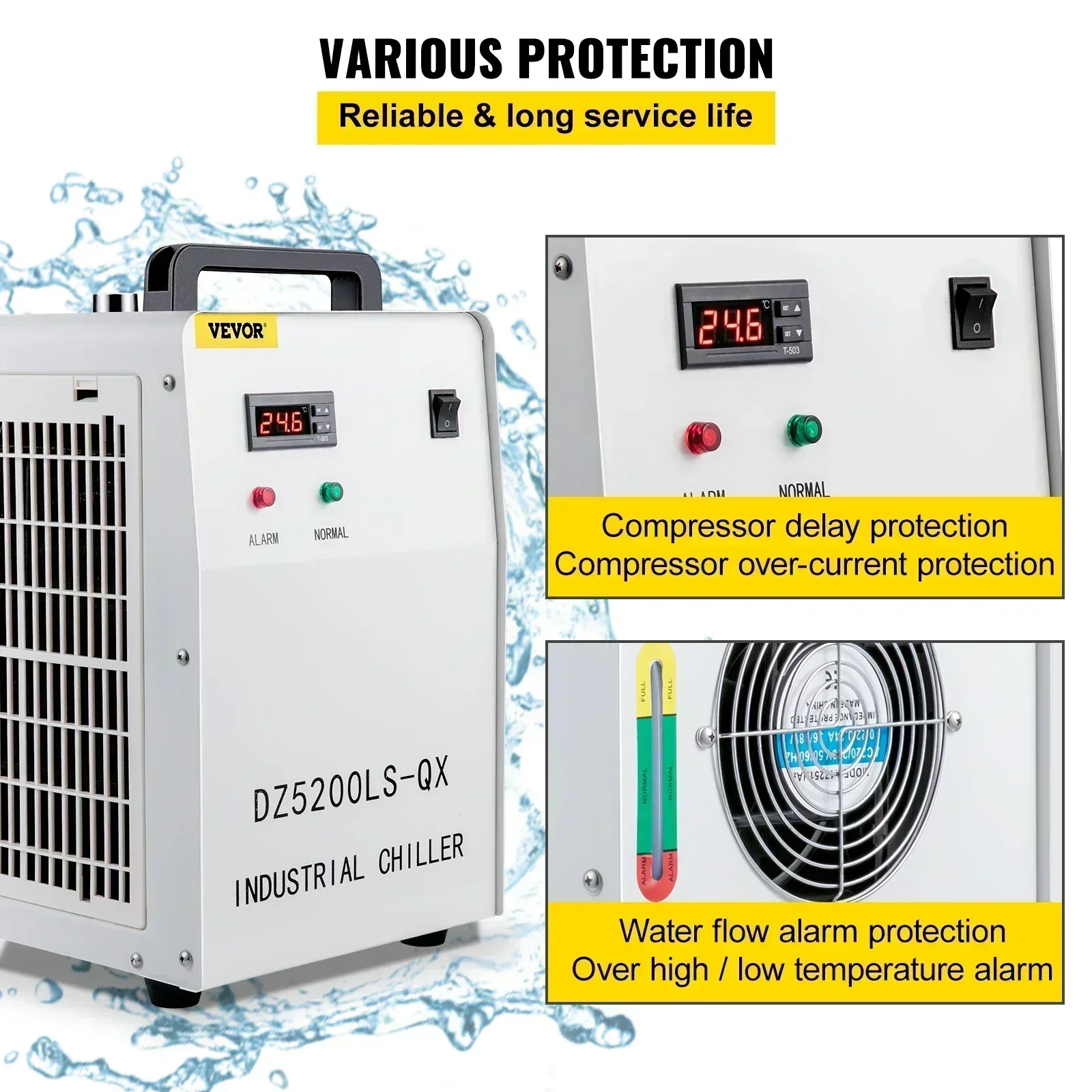 시하오 CNC 산업용 냉각기 CW-5200 CW-500 - Laser Chiller Water Cooler 리뷰 및 가격